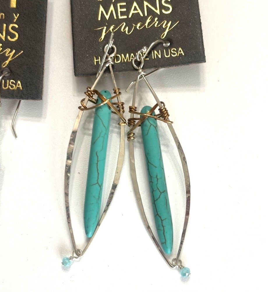 Turquoise Stalactite Earrings