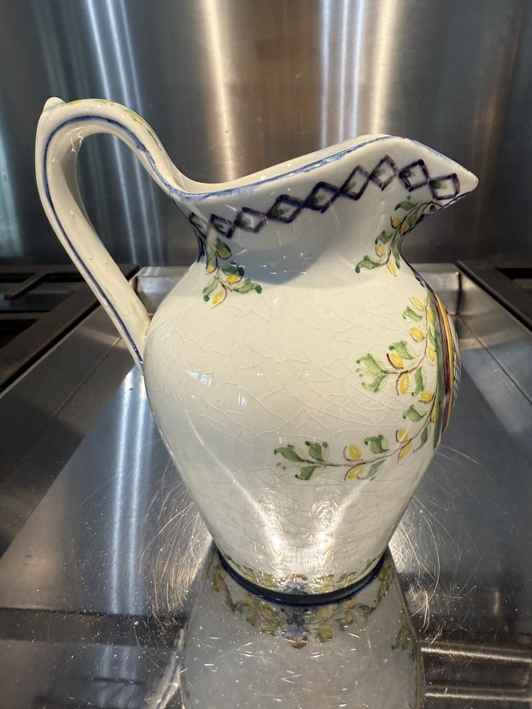 Vtg Carvalhinoho Porto Hand painted Small Pitcher