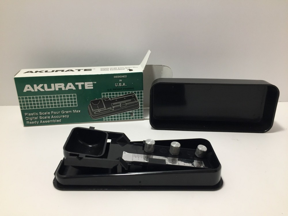 AKURATE Plastic Scale Four Gram Max Digital Scale Accuracy Ready Assembled USA
