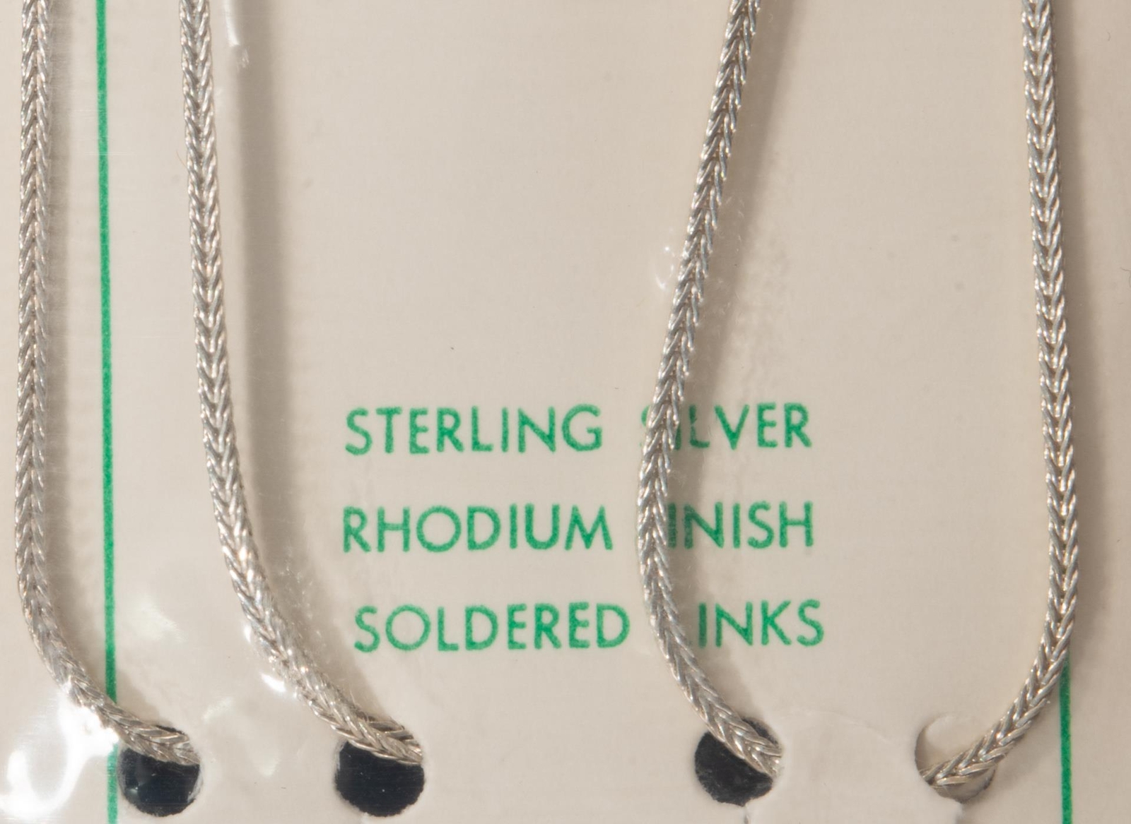 Sterling Silver Foxtail Chain 27” NEW