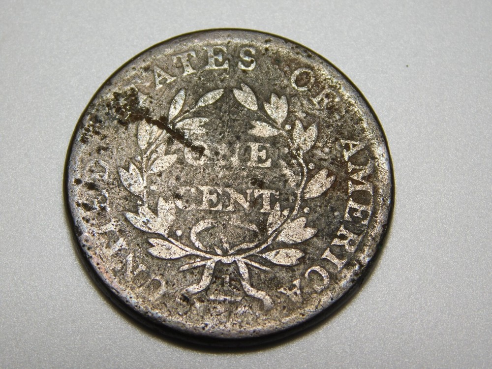VINTAGE US COPPER COINS 1802 DRAPED BUST LARGE CENT