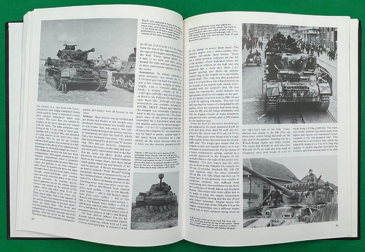 "GERMAN TANKS OF WORLD WAR TWO" BY GEORGE FORTY 1988 UK PRINTING