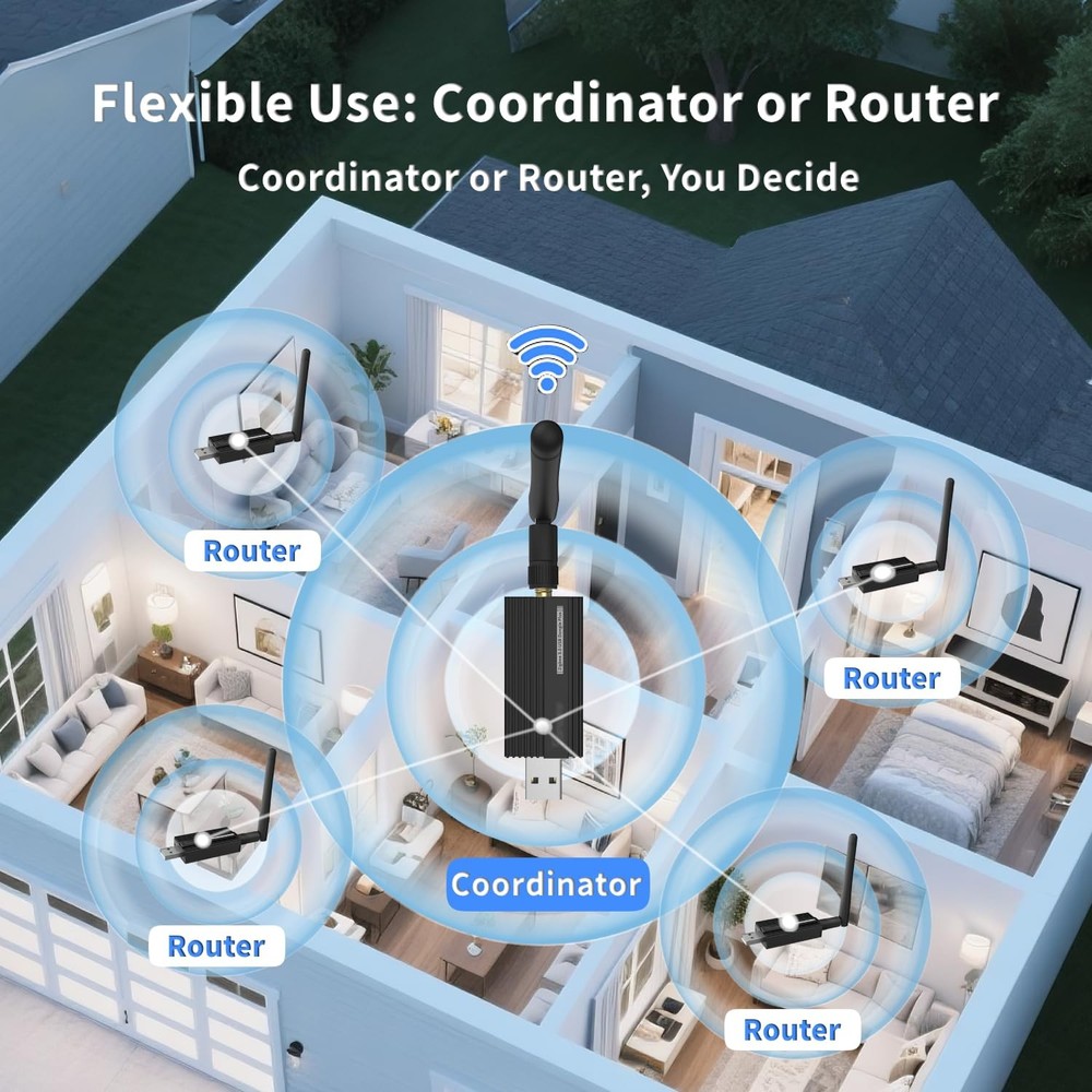 Zigbee 3.0 USB Dongle Plus-E (ZBDongle-E) | Universal Zigbee Coordinator, EFR...