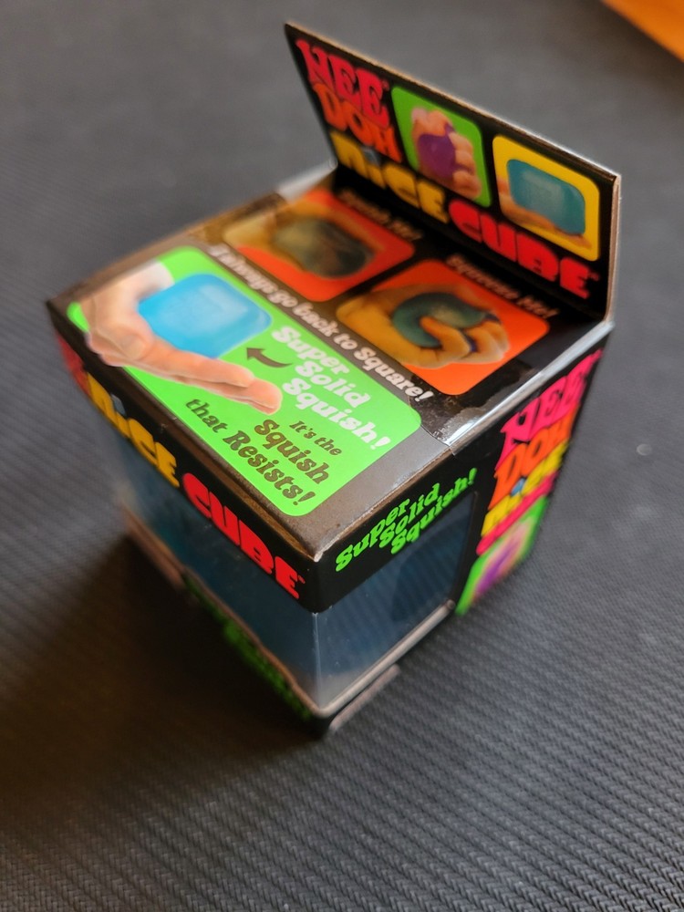 Needoh Nice Cube Super Solid Squish! Blue