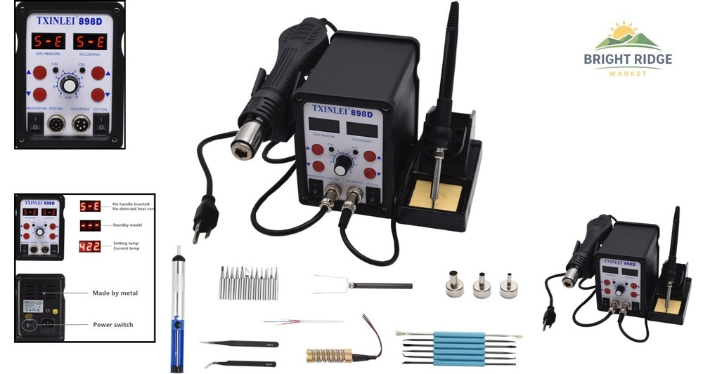 Efficient Solder Station with Automatic Stop and Temperature Control Features