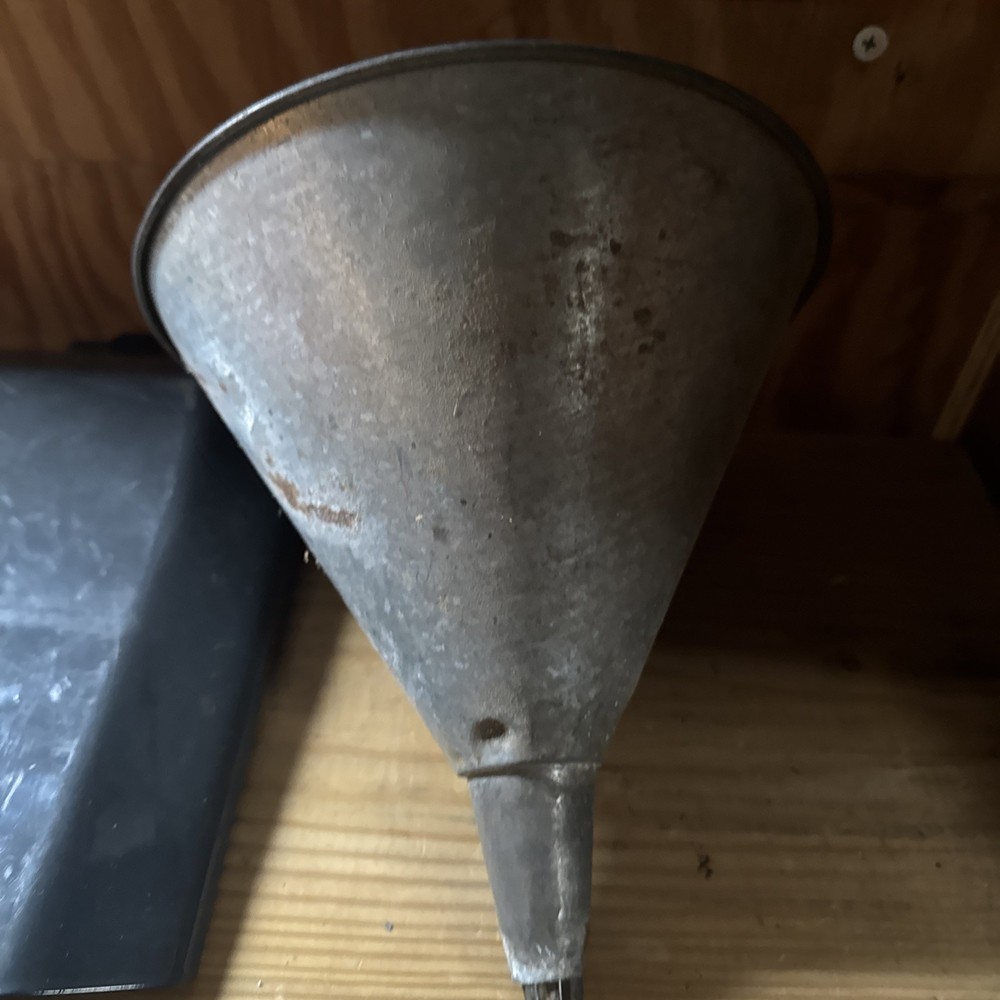 6 Galvinized Funnels All Different Sizes