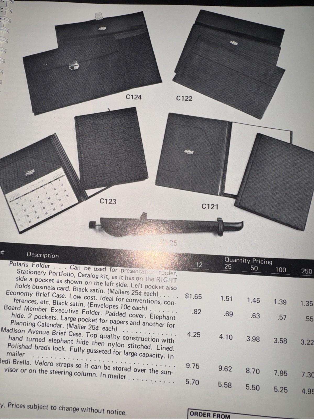 1974 Walt Barber Specialty Advertising Coca Cola Promotional Employee Gift