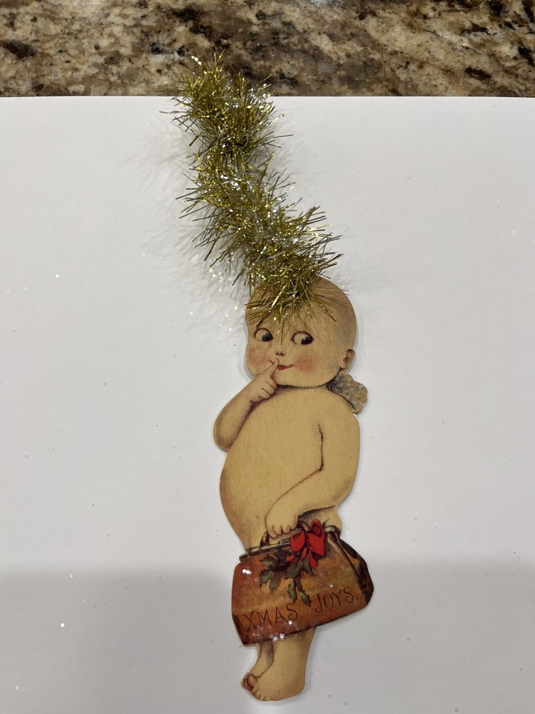Die Cut Out Christmas Tags Victorian Look Six Second Set