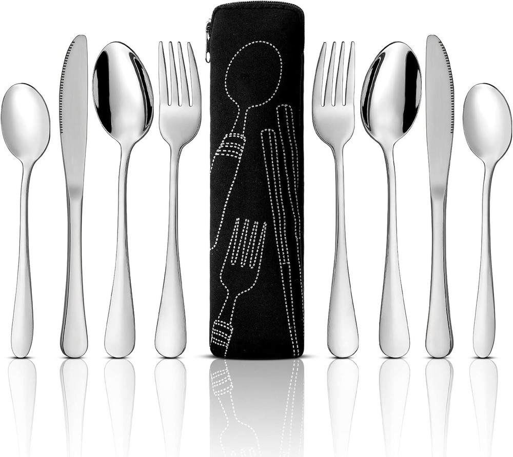 9 Pieces Eating Portion Control Flatware Utensils Bariatric Silverware Weight...