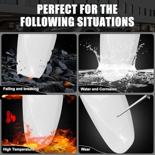 Direct Replacement Side Mirror Covers Caps for 2015-2021 Left Side Pearl White