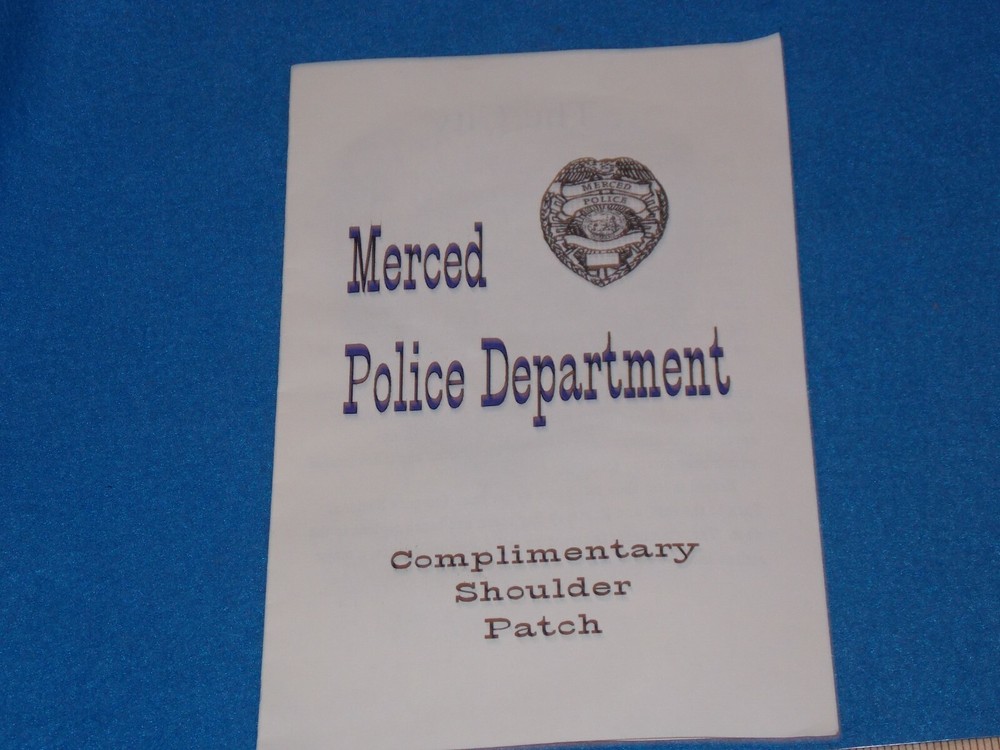 Merced California Ca Black Blue