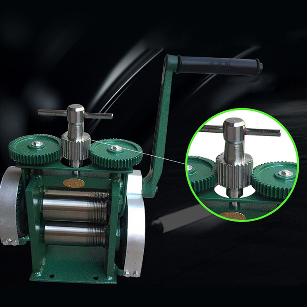 Manual Combination Rolling Mill Machine Jewelry Press Making Flake & Round Wire