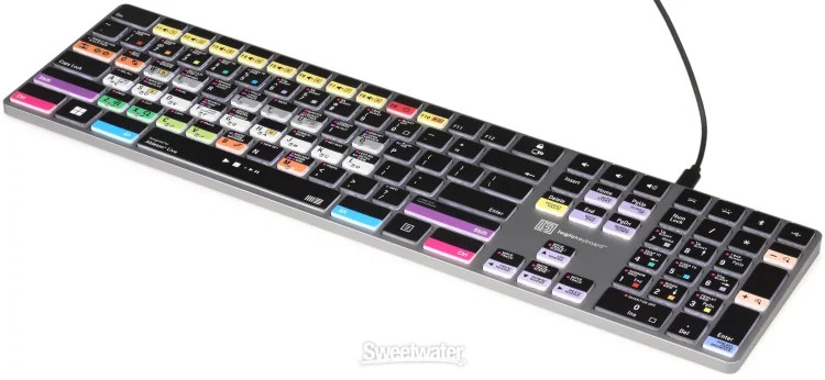 LogicKeyboard Titan Wireless Backlit Keyboard for Ableton Live - Windows