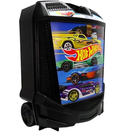 Hot Wheels 100-Car Storage Case – Large Capacity 100 Car Case, Multi