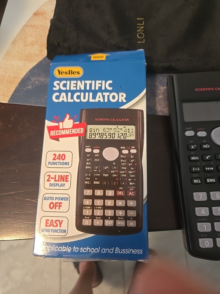Scientific Calculator 2-Line Large Screen Display 240 Functions Scientific