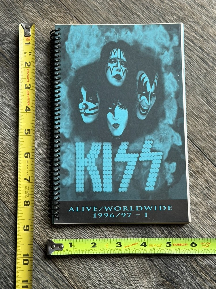KISS Program Tour Itinerary Book 1 Alive Reunion Tour Blue June-Aug 1996 Vintage