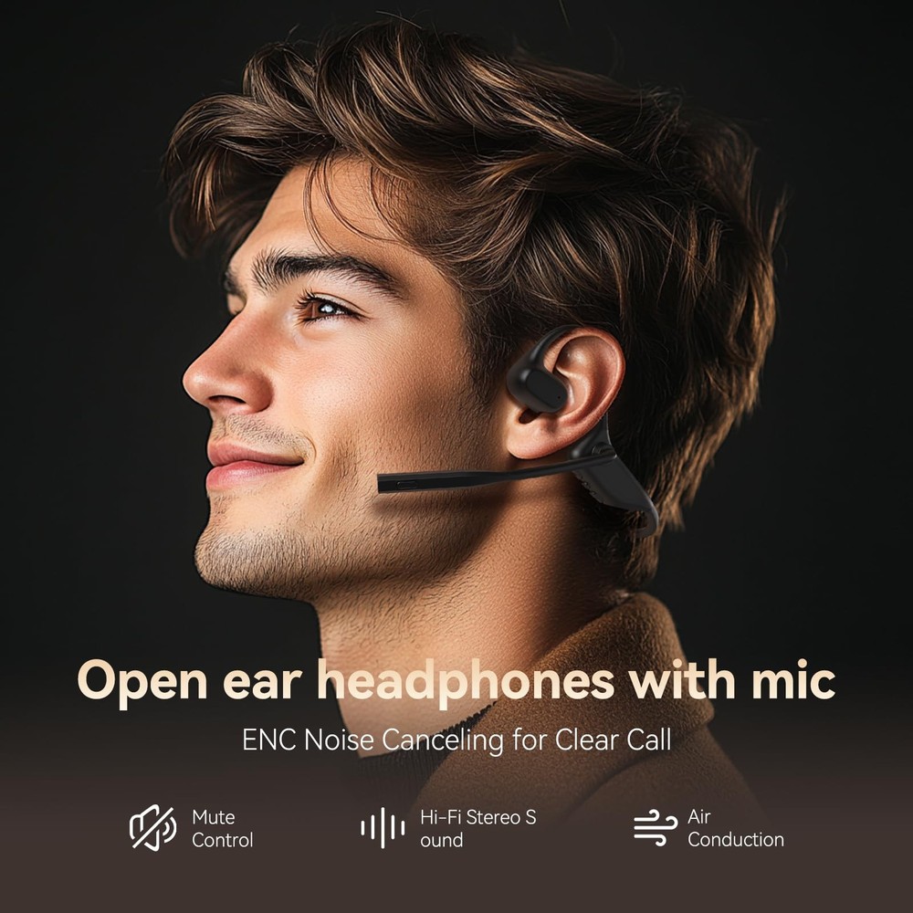 Wireless Headphones Open Ear with Mic CXK