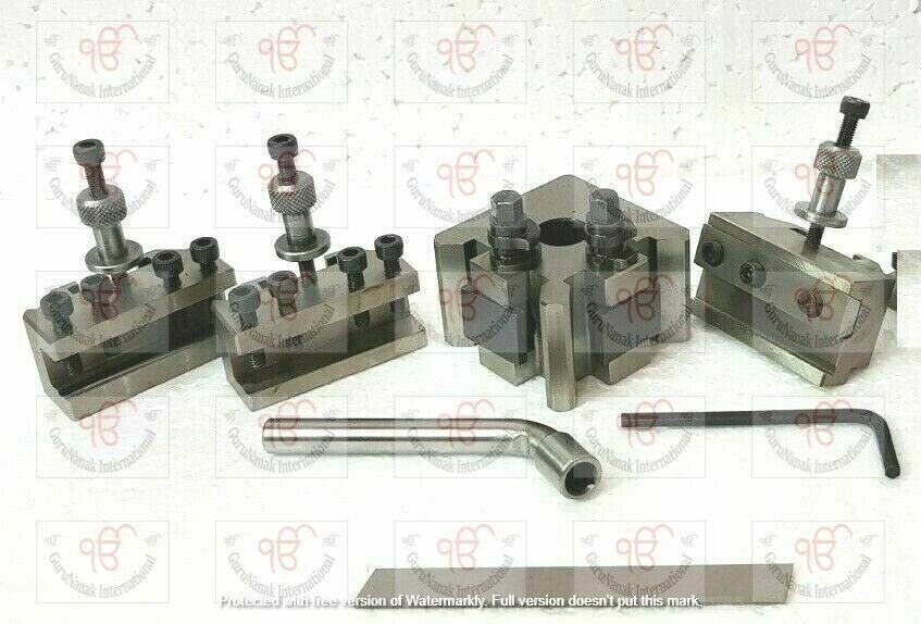 Quick Change Toolpost Set 5 Pieces Set T37 in high quality..