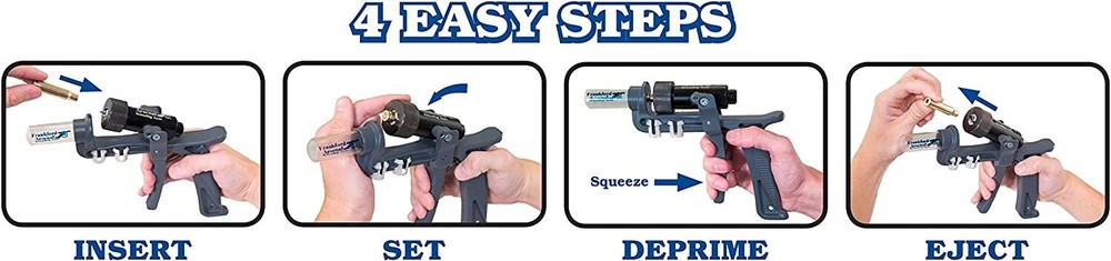 Hand Deprimer Tool for Standard Primer Removal for Gun Reloading Decapping Die