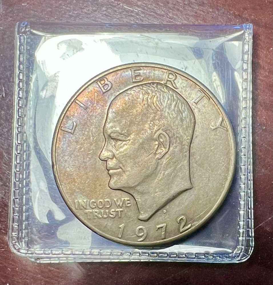 1972-D Eisenhower Ike Dollar - Toning