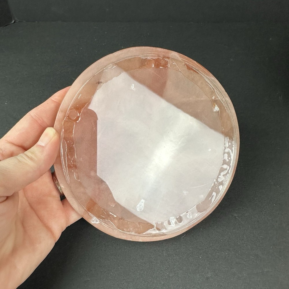 PINK QUARTZ TRINKET CANISTER : 4”x 5”