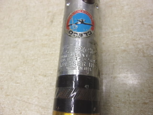 USED CLECO 9-1/2" INLINE PNEUMATIC TOOL 4RSA17 FREE SHIPPING