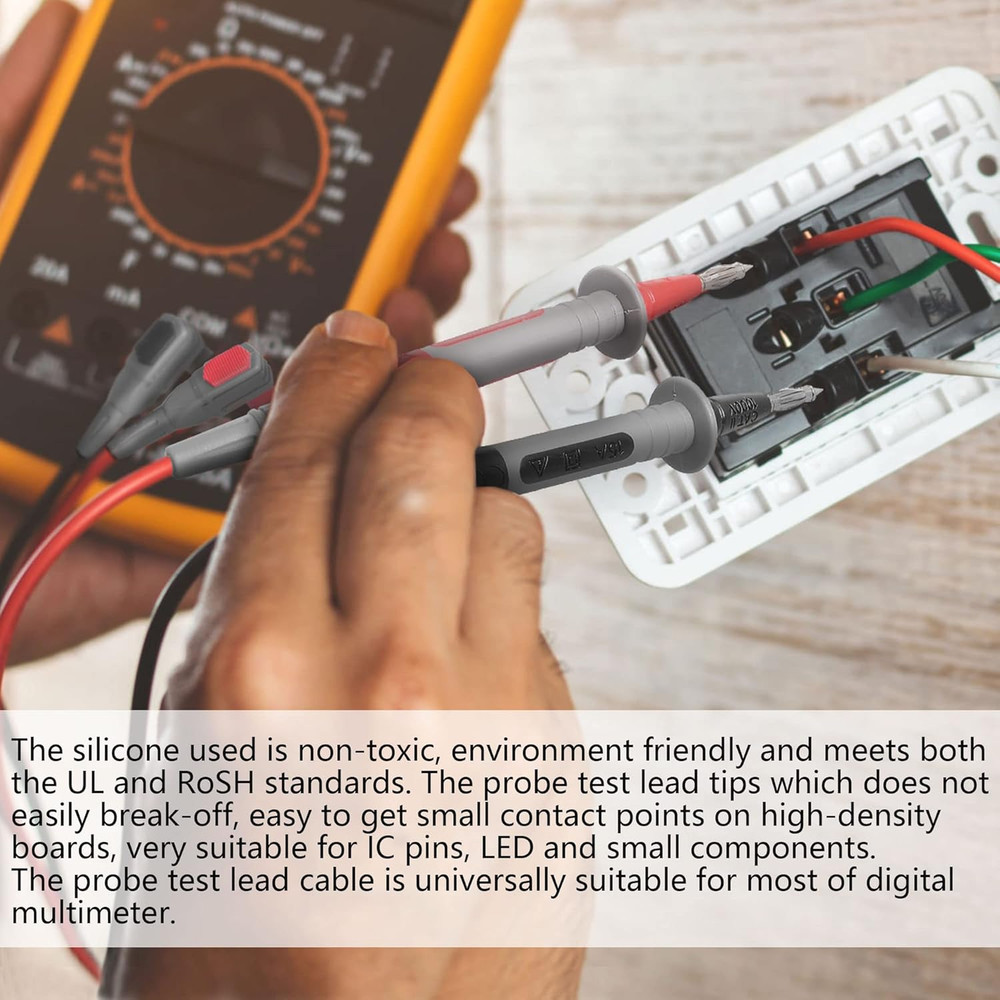 Test Leads Set Double Insulated Electrical Multimeter Test Lead Kit, Test Leads