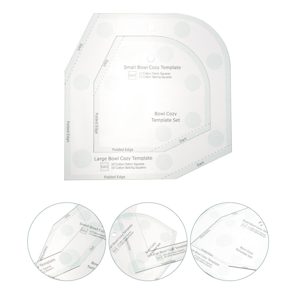 Bowl Wrap Sewing Template Acrylic Bowl Cozy Pattern Template Ruler