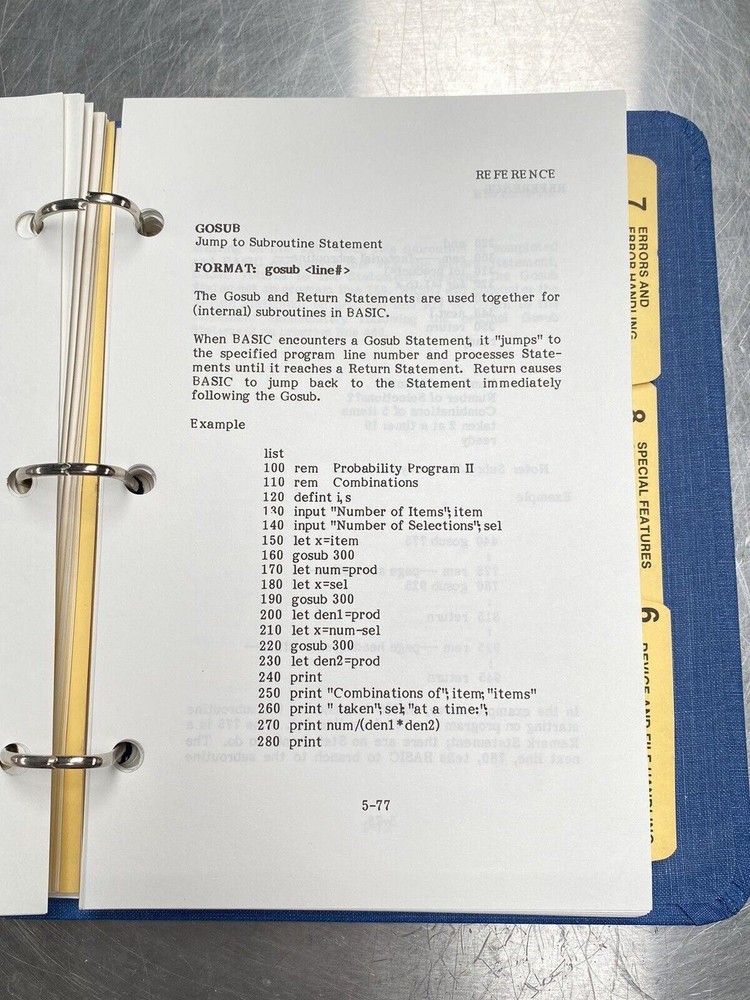 Perkin Elmer PE Basic Series 7000 Professional Computer - Manual / Users Guide