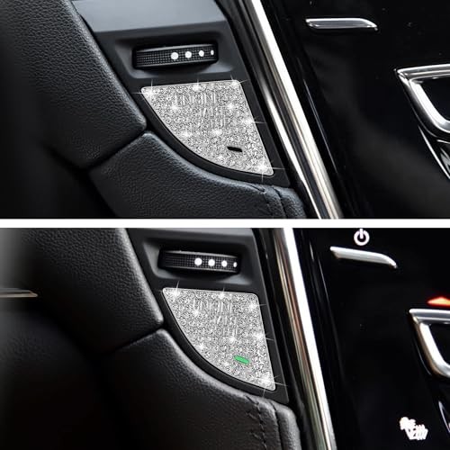 Bling Car Engine Start Stop Button Cover Compatible with Cadillac ATS ATS-L