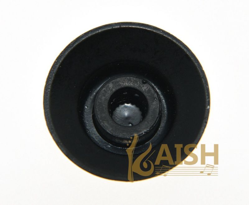KAISH 4pcs Guitar Reflector Knobs Black/Silver Top Hat Knobs For LP Epiphone SG