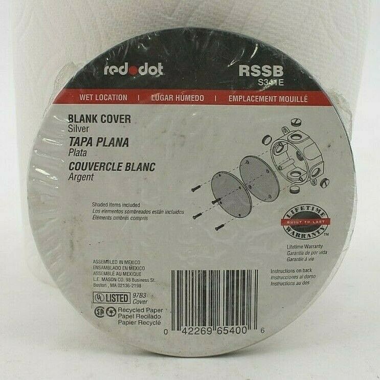 Red Dot RSSB Round Blank Cover