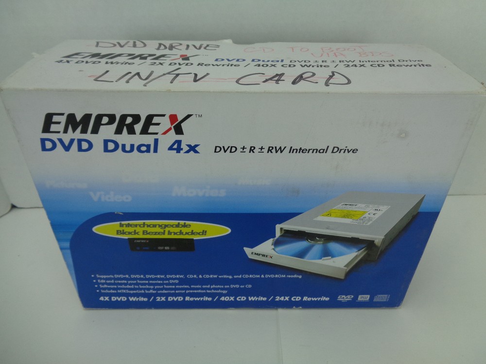 Emprex DVD Dual Rewritable Drive Write Rewrite CD RW Internal Computer Drive T