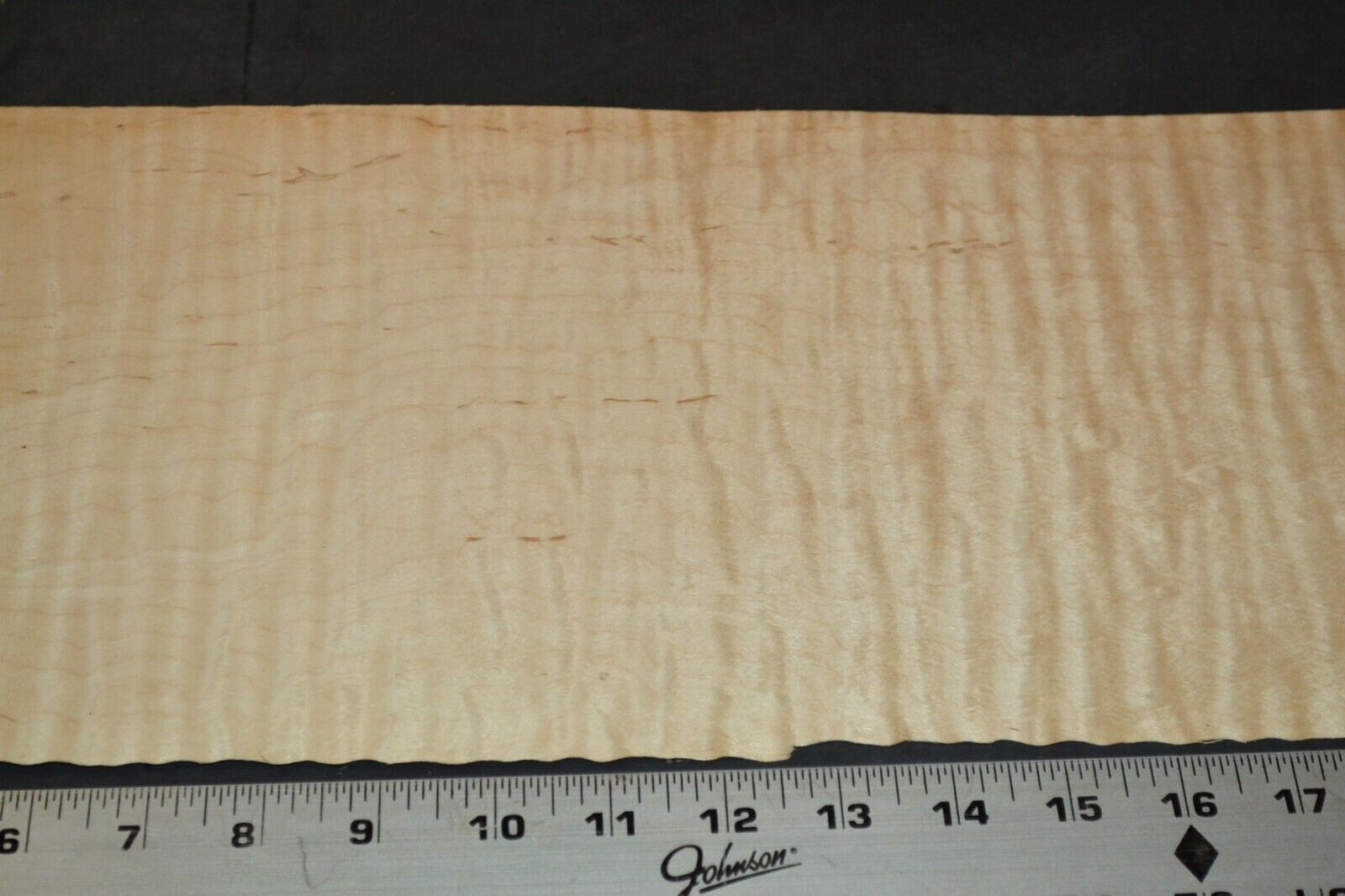 Flame Maple Raw Wood Veneer Sheet 7 x 58 inches 1/42nd M4672-89