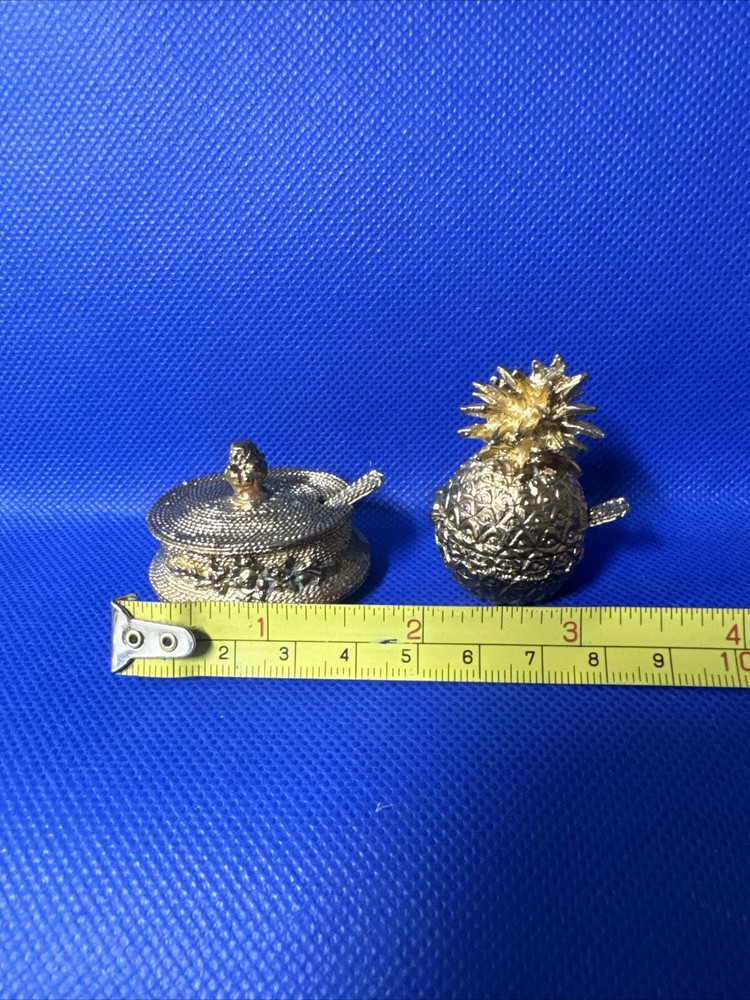 Miniature Trinket Boxes With Spoon Inside