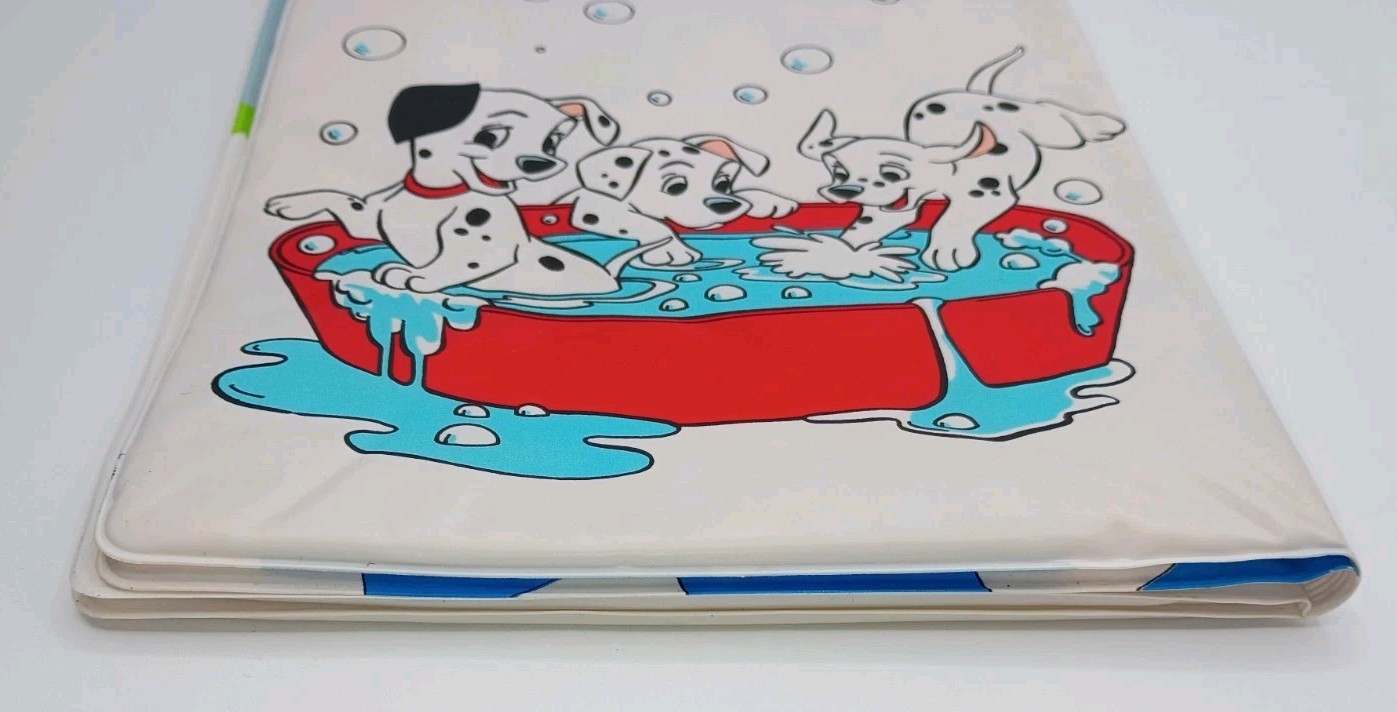 Vtg.1992 The Walt Disney Co. 101 Dalmatians Lots Of Spots Soft Vinyl Bath Book