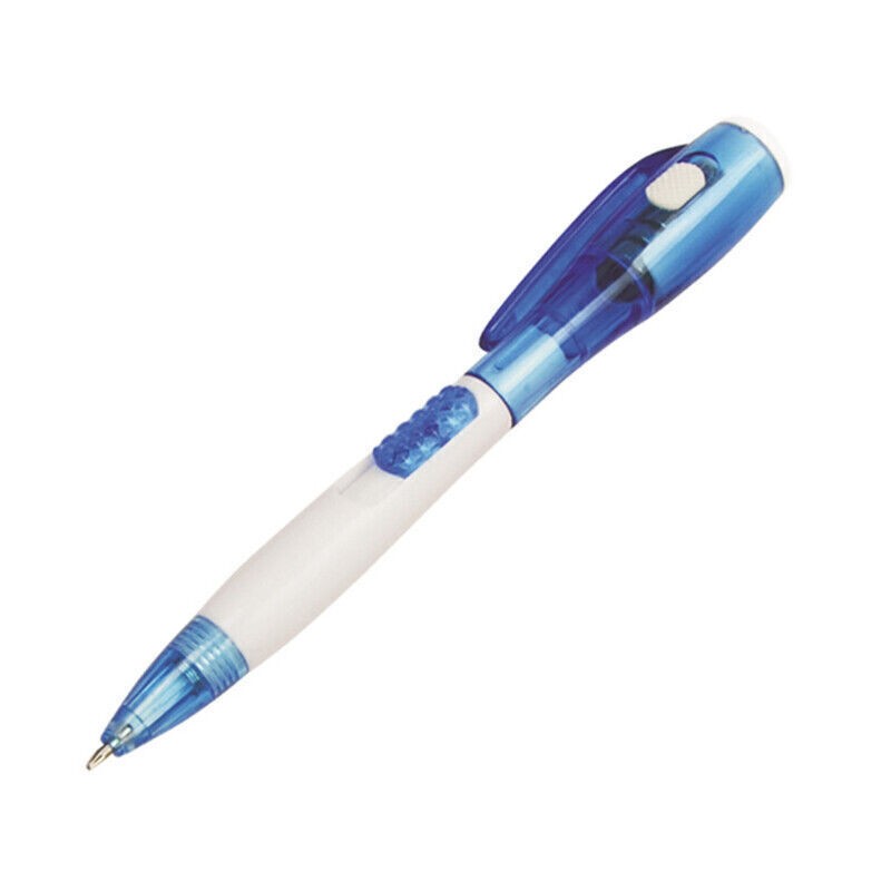 1pc Multifunctional Ballpoint Ball Point Pen With LED Flashlight Light ~