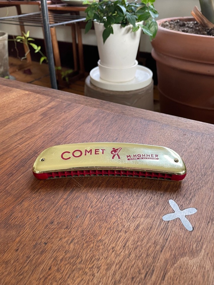 Vintage Hohner Comet Harmonica, Nice Condition
