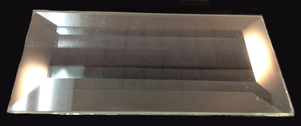 2" x 4" Clear Glass Rectangular Bevels Box of 30 B24