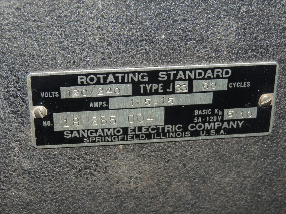 Sangamo Rotating Standard Type J