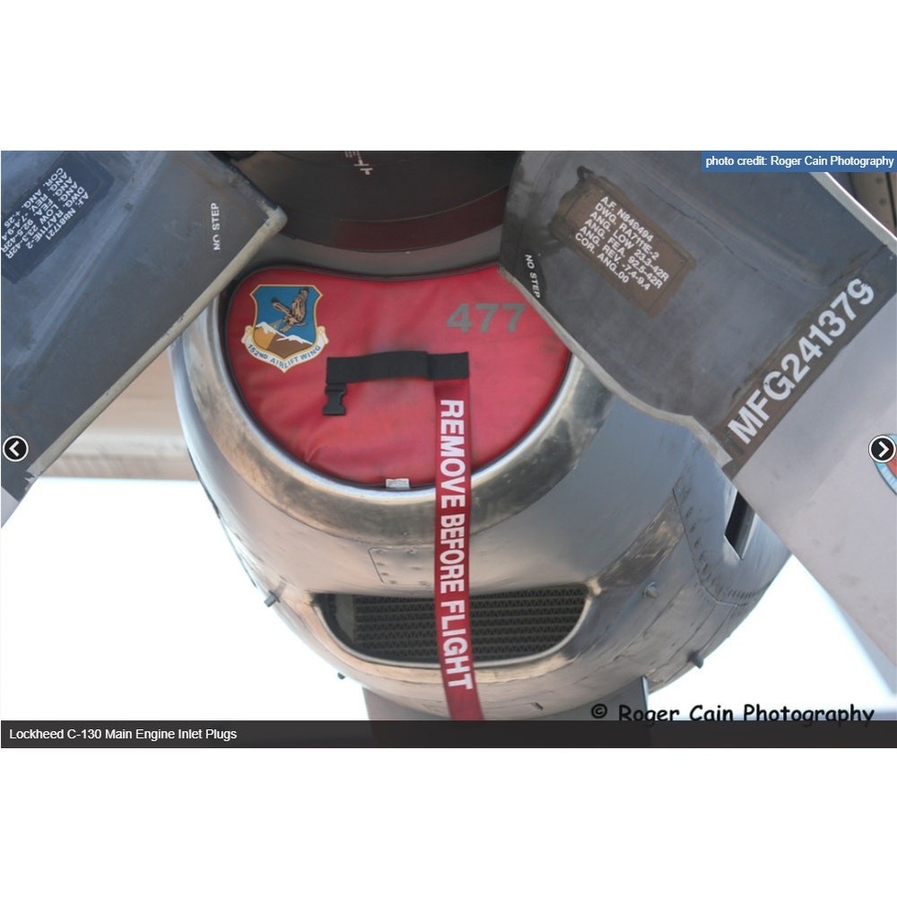 US Air Force USAF C-130H Hercules Main Engine Intake Plug Custom AFSOC