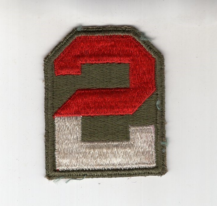 Original WWII US Army 2nd Army shoulder patch