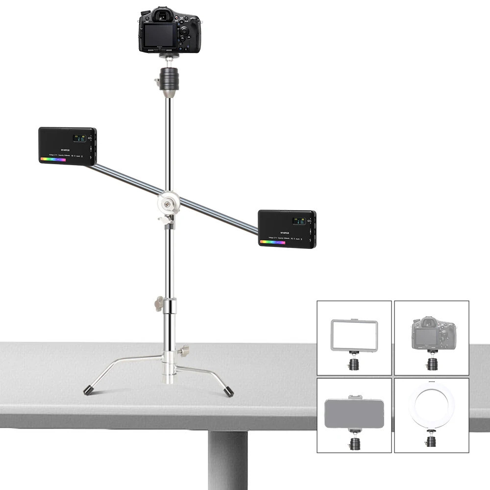 US 53cm Mini C-Stand Desk Stand Light Tripod For Camera LED Light Speedlite