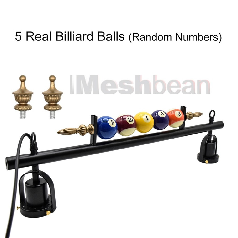 2-Light 31" Hanging Pool Table Lights Fixture Billiard Pendant Lamp Fits E27/E26