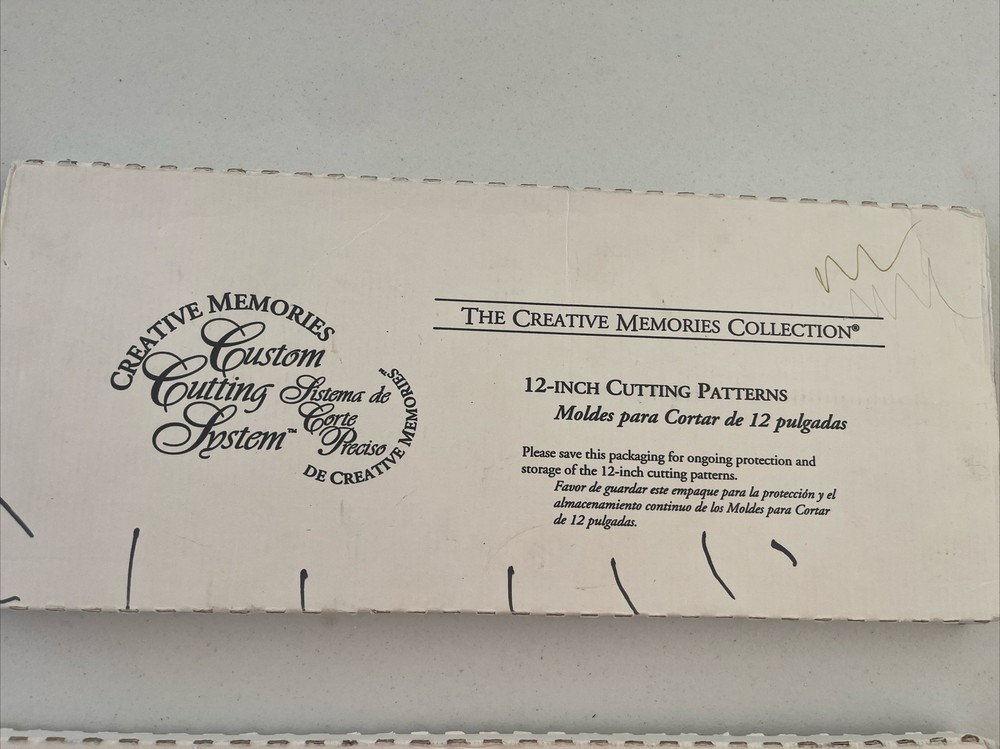 Creative Memories Collection 12 Inch Cutting Patterns Sealed Box