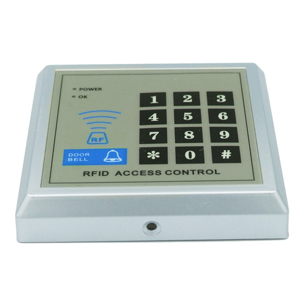 Electric Door Access Control System Kit Set RFID Keypad Magnetic Lock 10 Keyfob