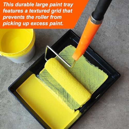 King Origin Paint Roller Kit with Extension Pole (3 ft), 4"&9" Rollers, 12-Pack