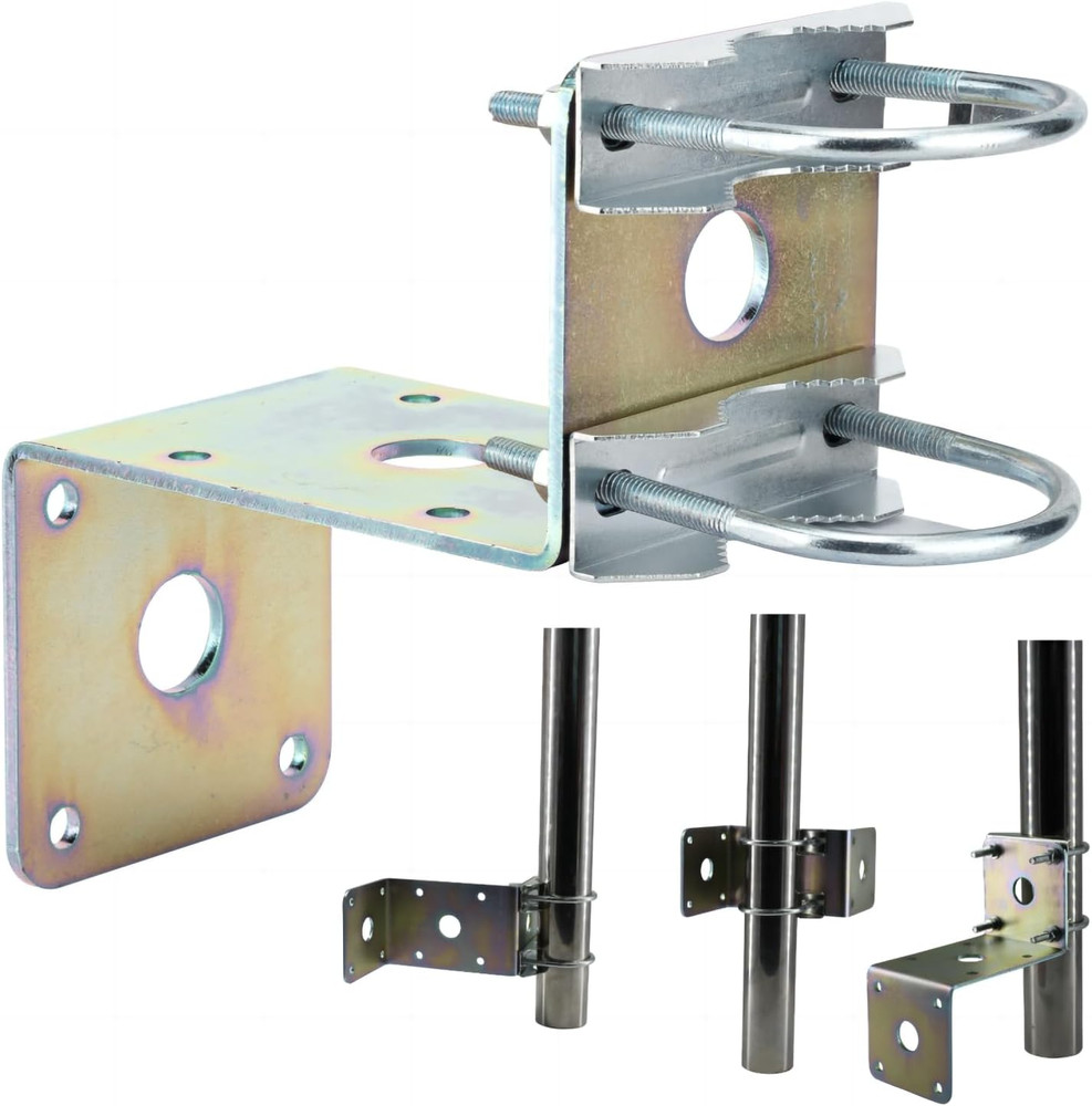 Starlink Wall Mount, Star Link Pole Mount,Antenna Mast Clamp with U-Bolt Assembl
