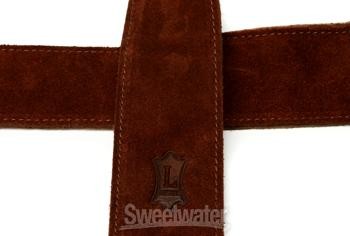 Levy's M9S 2" Suede Leather Banjo Strap - Brown