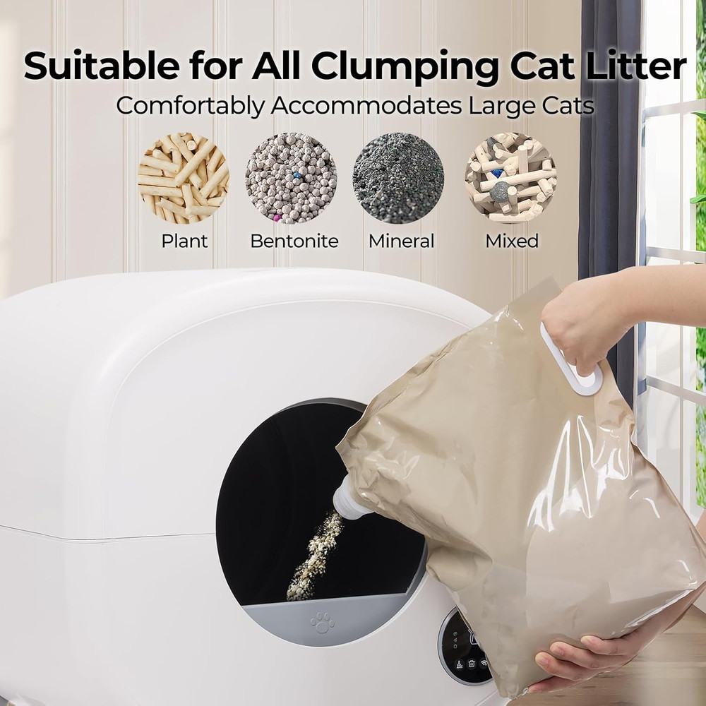 Self Cleaning Cat Litter Box: Extra Large Automatic Litter Box for Multiple Cats